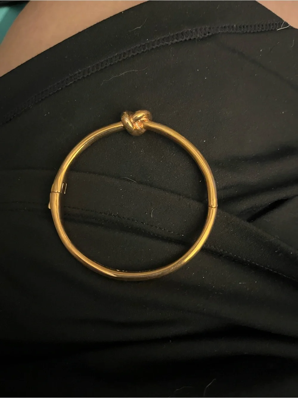 Kate Spade Gold Knot Hinged Bangle Bracelet